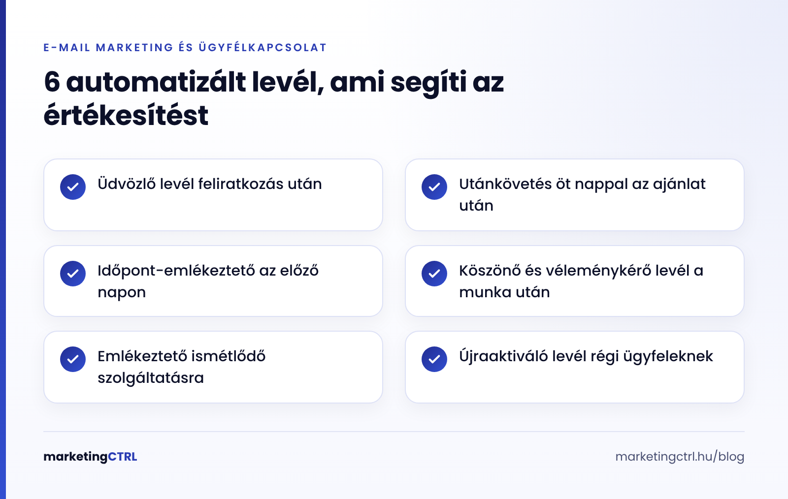 E-mail marketing: hat automatizált levél kisvállalkozásnak